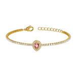 Bratara Tennis Vampire Tear Placata cu Aur 18K