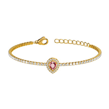 Bratara Tennis Vampire Tear Placata cu Aur 18K