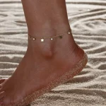 Brățară de gleznă Star Gold placată cu Aur 18K - imagine 2