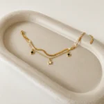 Brățară layered cu stele decorative și finisaj auriu placat cu Aur 18K