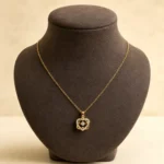 Colier Heart Bloom Gold placat cu Aur 18K - imagine 3
