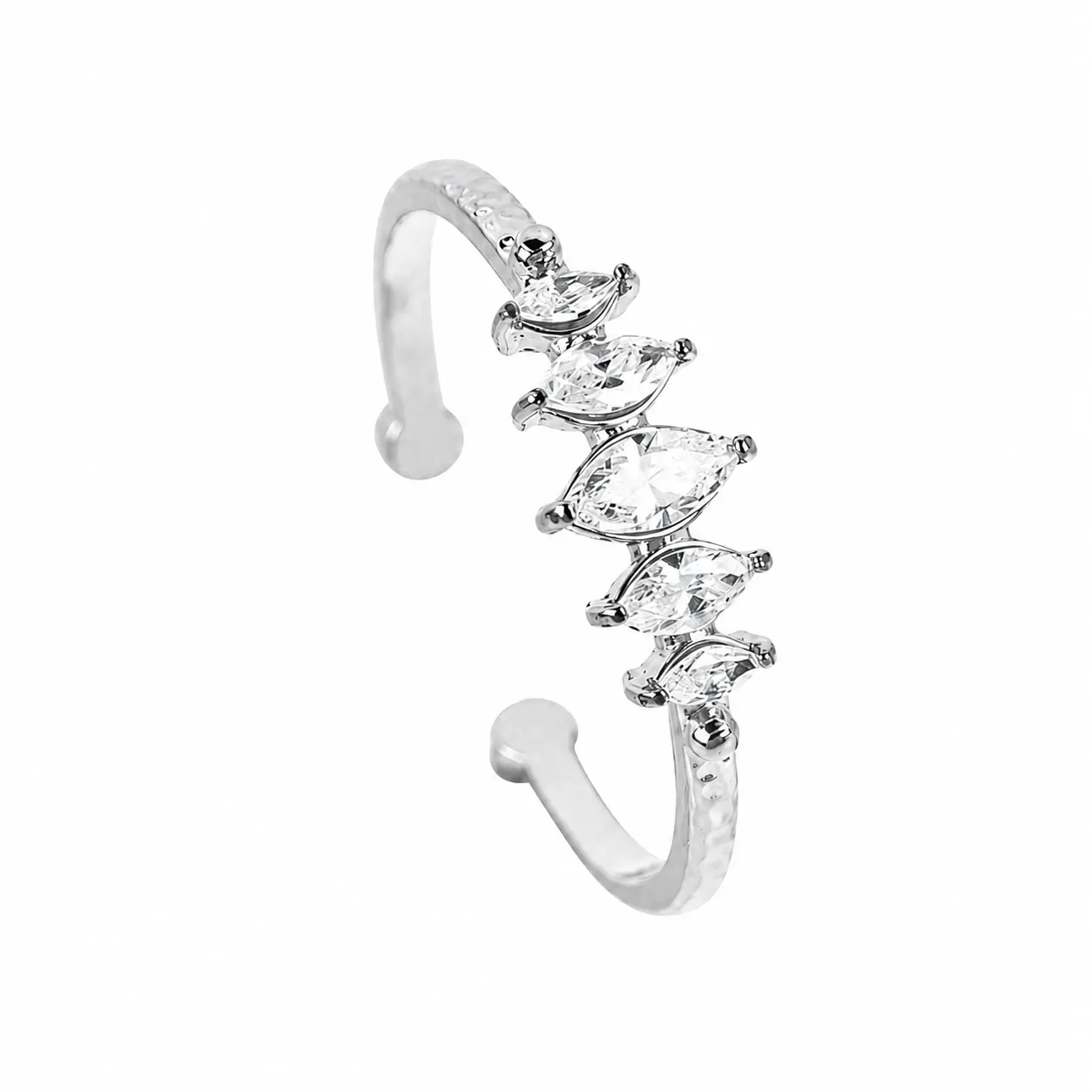 inel-ajustabil-marquise-silver-zirconiu-otel-inoxidabil Inel ajustabil Marquise Silver din oțel inoxidabil cu zirconiu cubic alb