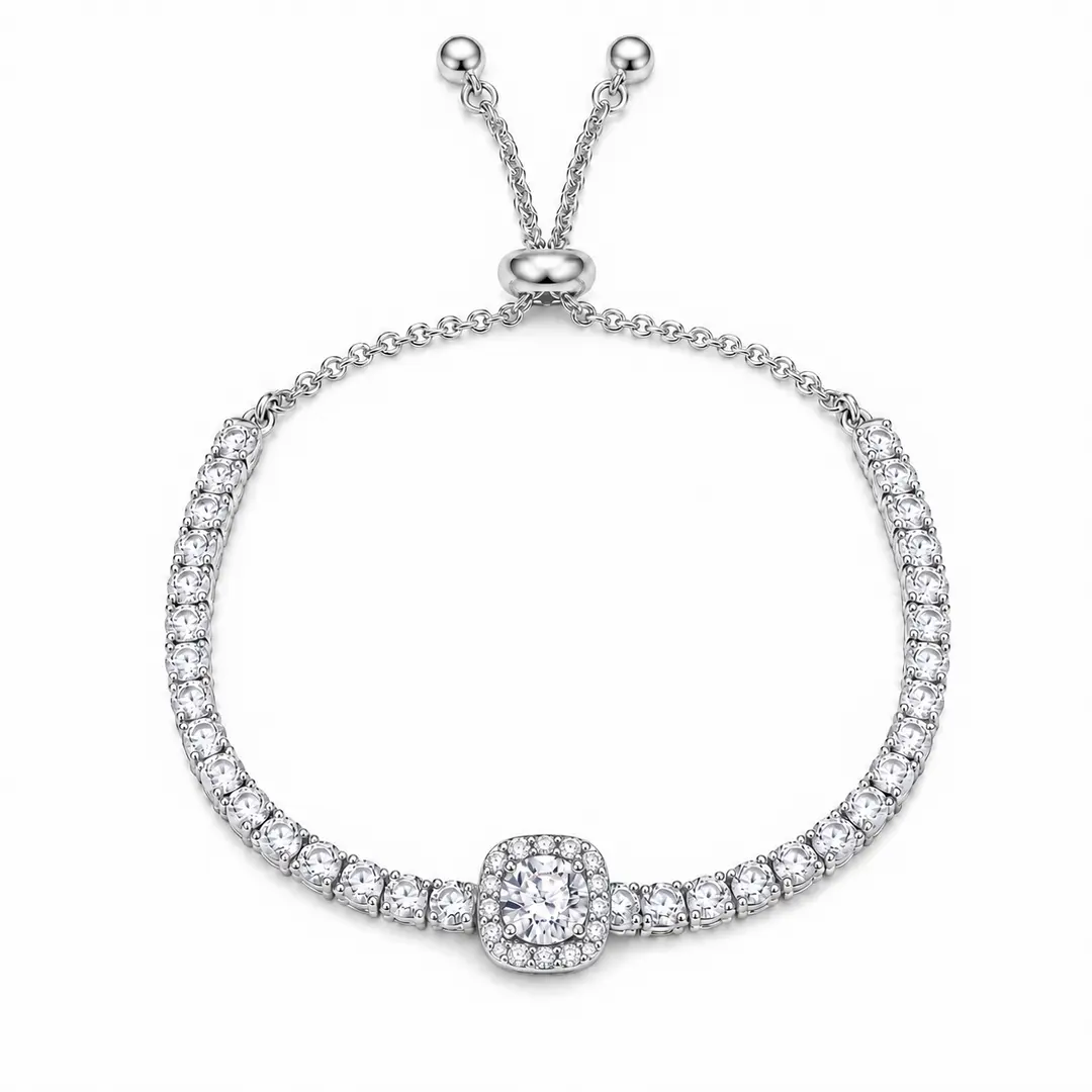bratara-tennis-geometric-diamond-silver-zirconiu-femei Brățară tennis argintie Geometric Diamond cu zirconiu pentru femei